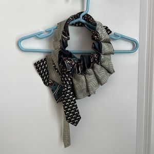 LILAN ASTERFIELD Vintage Silk Neck Tie Necklace